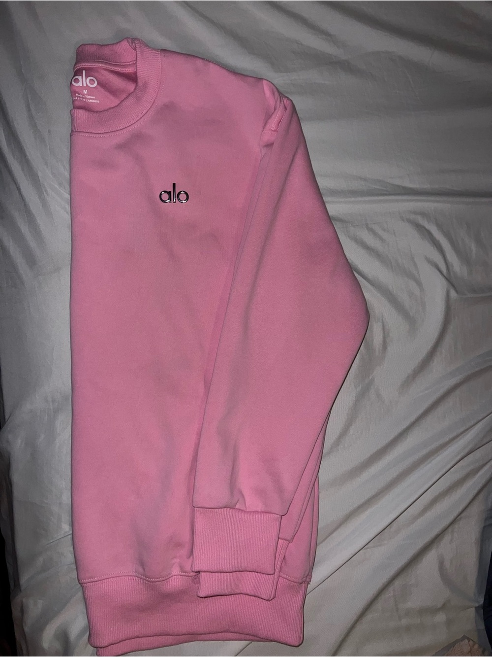 Alo Pink Crewneck Sweatshirt - Picture 2 of 3